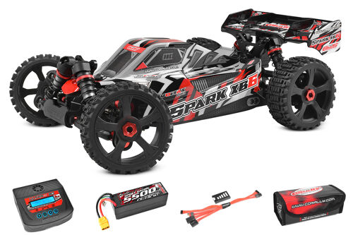 Team Corally - Spark XB-6 RTR - Drive'n Go Pack 4S - Red Color