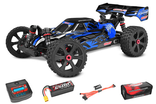 Team Corally - Asuga XLR RTR - Drive'n Go Pack 4S - Blue Color