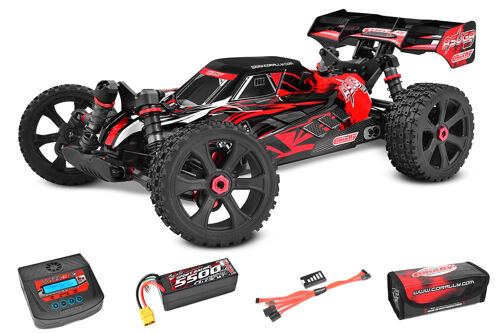 Team Corally - Asuga XLR RTR - Drive'n Go Pack 4S - Red Color