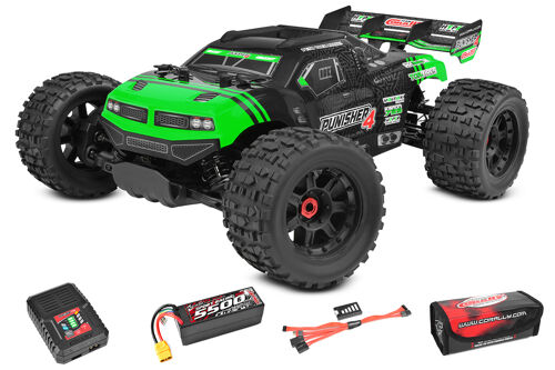 Team Corally - Punisher 4 RTR - Drive'n Go Pack 4S - Green Color