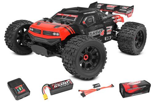 Team Corally - Punisher 4 RTR - Drive'n Go Pack 4S - Red Color