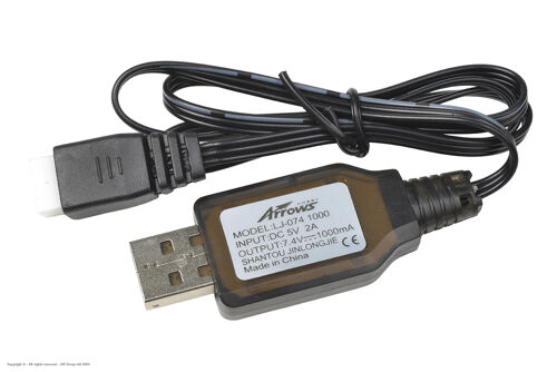Arrows RC - USB-Charger LiPo 2S 1000mA (XH balancer plug)