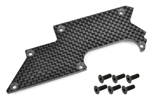 Team Corally - Suspension arm stiffener - Rear - Right - Carbon 3mm - 1 Pc
