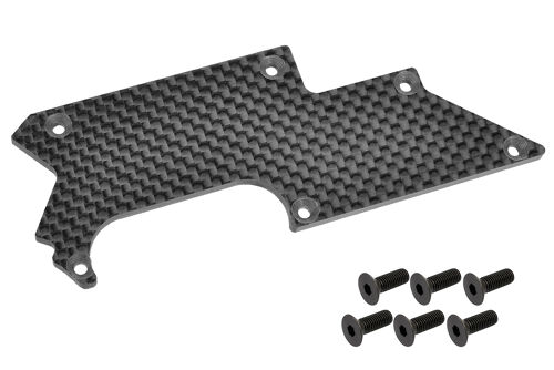 Team Corally - Suspension arm stiffener - Rear - Left - Carbon 3mm - 1 Pc