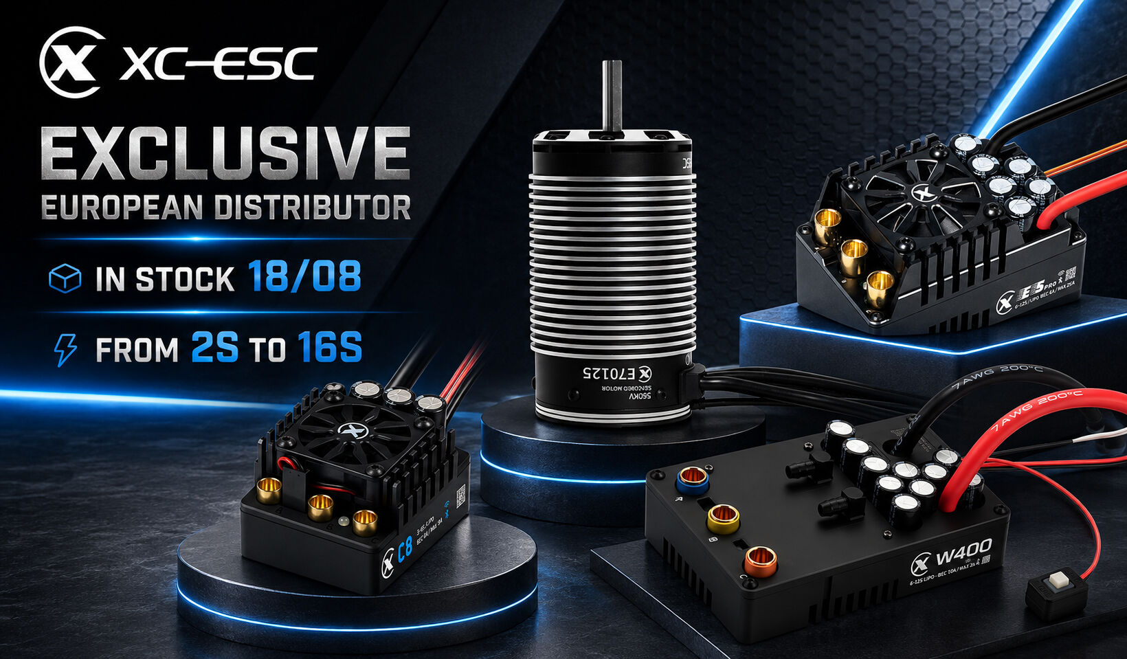 Pro Models Distribution, selected as exclusive European distributor for the high-end XC-ESC controllers